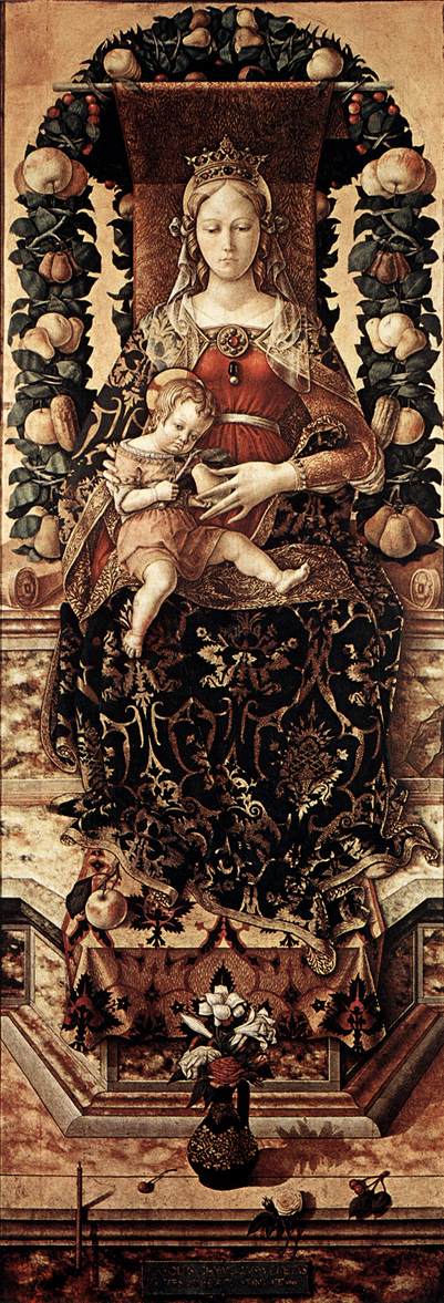 CRIVELLI, Carlo The Madonna of the Taper dfg